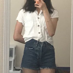 Bershka button top blouse